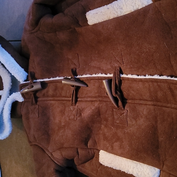 Winter suede coat size 6 - Picture 1 of 7